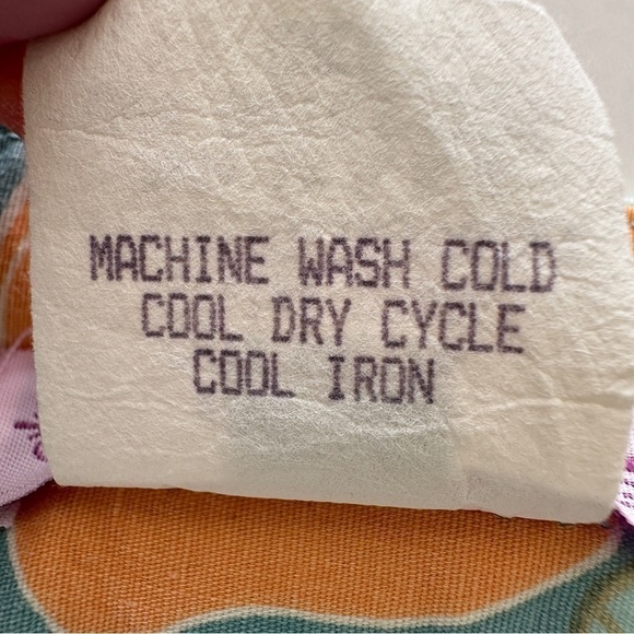 Violet a-line mini skirt in cotton/spandex blend, floral tropical print, unlined - Picture 10 of 10